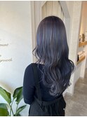 大人女性◆艶レイヤー前髪ピンクベージュ 髪質改善 縮毛矯正