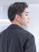 ハバナ 渋谷(HAVANA)&nbsp;メンズ波巻きセンターパート韓国風黒髪ツーブロックマッシュ