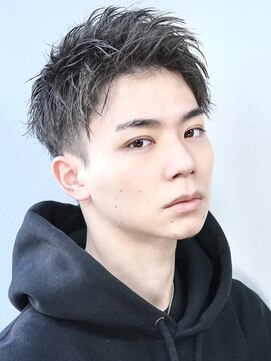 アイトーキョーリタ 渋谷(AI TOKYO Rita) ツイストピンパーマ刈り上げアップバング