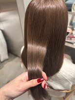 オーガニック リブ 川越(organic+live)&nbsp;冬の透明感◎ブリーチなしミルクティーブラウン