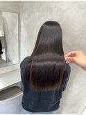 レイヤーカットブリーチなしダブルカラーインナーカラー韓国