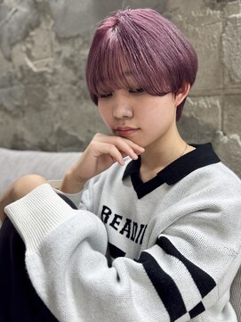 ペルソナ(PERSONA) ハイトーンピンク×マッシュショート