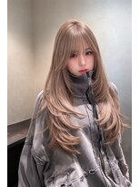 ヴァン カウンシル 岐阜店(VAN COUNCIL)&nbsp;レイヤーカット・ブリーチ・ダブルカラー・ミルクティーカラー