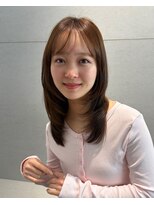 トリッカ シブヤ(TRICCA SHIBUYA)&nbsp;レイヤー/ミディアムレイヤー/ワンカール/ヘーゼルベージュ