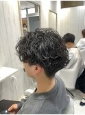 波巻きパーマ