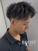 ルースト 八王子店(ROOST)&nbsp;MEN'SHAIR/アップバングショート/シルバーハイライト/八王子