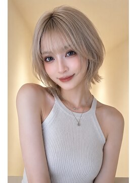 アイトーキョーエス 渋谷(AI TOKYO S) ハッシュカット/グレージュ/デザインカラー/渋谷