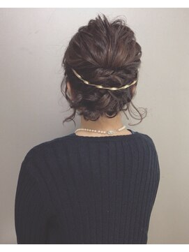 ピエドプールポッシュ(PiED DE POULE POCHE) ＊ arrange hair ＊    ×  バックカチューシャ