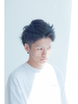 ハク(HaKU) 爽やかツーブロックアップバングショートかき上げヘア