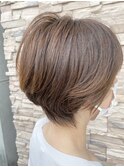大人美シルエットショートボブ