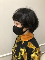 ネオリーブギンザ 銀座店(Neolive GINZA)&nbsp;ワンカールパーマで乾かすだけでふんわりマッシュショートヘア