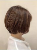 大人ボブ可愛いショートボブ×丸みボブ×前下がりボブ