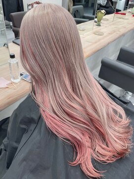 ベレーザ 渋谷(BELEZA) 2740インナーカラー逆グラデーションバイカラーパールベージュ