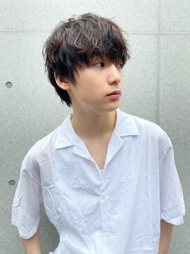 コンティニュー オモテサンドウ(CONTINUE OMOTESANDO) お手入れ簡単！ラフなナチュラルニュアンスパーマメンズカット