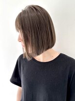 フォーク FOLK 【FOLK】赤みなし透明感グレージュ☆似合わせ切りっぱなしボブ♪