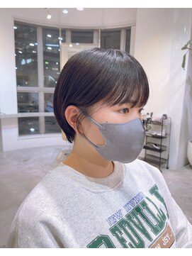 フィルムス 柏(FILMS) 暗めカラー/ショートボブ/マロンベージュ/くすみベージュ/柏