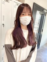 ツキ 横浜店(tuki)&nbsp;ダブルカラーショートボブインナーカラーハイライトケアブリーチ