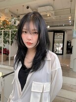 アクアオモテサンドウ(ACQUA omotesando) ◇ロングウルフ/ロングレイヤー/ブルーブラック/髪質改善