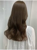 マロンブラウン×オレンジベージュ インナーカラー/ブリーチ