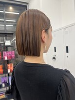 サンド 大阪梅田(sand)&nbsp;@haru__sand ボブルフ/黒髪/ネビージュ/小顔/ワンレン/大阪梅田