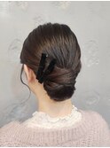 シンプル美人シニヨン