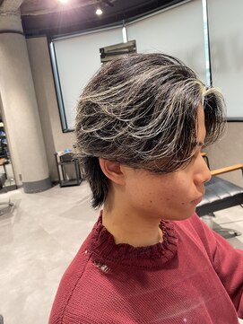 ネクストネオ 静岡(NEXT NEO) NEXT NEO【櫻田】センターパートウルフ　ハイライトメッシュ