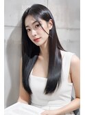 ★髪質改善ナチュラルストレートロング