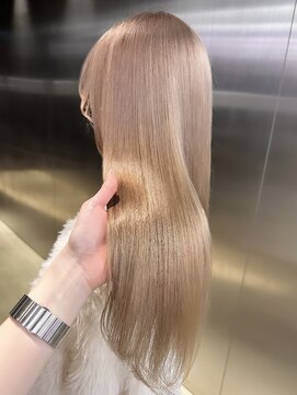 ペレ 栄店(PELE) ホワイトグレージュ/デジタルパーマ/チェリーブラウン/栄