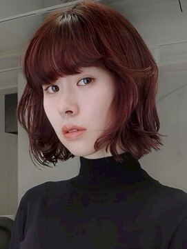 シティ(sity.) ミニウルフ/チェリーブラウン/デジタルパーマ