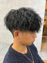 シャドウパーマメンズカットスパイラルパーマツイスパ波巻き