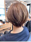 【40代50代】襟足スッキリ！明るい白髪ぼかし C Mplusミズイデ