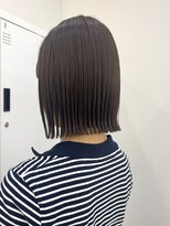 サンド 大阪梅田(sand)&nbsp;＠hitoshi__sand ボブ/黒髪/ネビージュ/小顔/ワンレン/大阪梅田