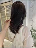 【松本咲花】ブリーチなしラベンダーブラウン艶カラーワンカール