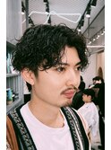 渋谷ショート大人波巻きプードルパーマ外国人風パーマメンズ