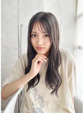 ナル 宇都宮(nalu) シースルーバングのゆるくびれカール