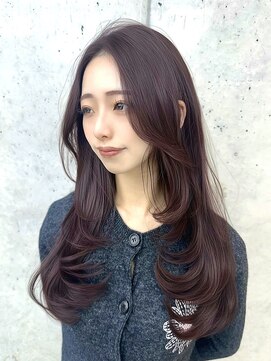 ビューブルー 亀戸錦糸町(VIEW BLUE) 【顔周りレイヤー】黒髪カタログ/クラゲヘアー/小顔に見せるヘア