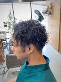 【山本智文】センターパートツイストスパイラルパーマ