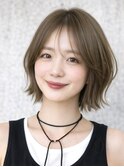 外はねボブ/くびれボブ/ぱつっとボブ/ボブ/10代20代30代/表参道
