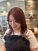 ルチア ヘア ステラ 京都店(Lucia hair stella)&nbsp;イルミナカラーピンクベージュ顔まわりレイヤー学割京都河原町