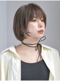 レイヤーショート・ボブ/前髪なし/絶壁解消/20代/30代