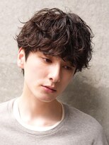 フィフス 大分(fifth)&nbsp;大分シャドウパーマメンズカットラウンドマッシュツーブロック