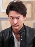 大人のメンズのワイルドショートパーマ【新小岩】