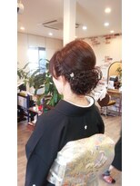 ヘア ナヴォーナ 千代ケ崎店(hair NAVONA) アップスタイルシニヨン