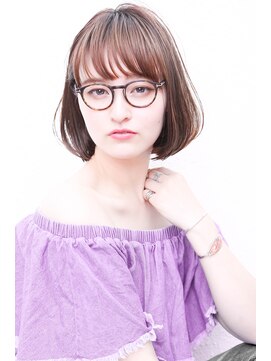 モニカ 西宮北口(Monica) 大人かわいい伸ばしかけグレージュナチュラルボブ