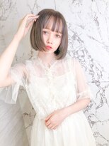 アマンドール(Aman D'or)&nbsp;明日の私はもっと可愛く＊アイスグレージュ×シャープボブ