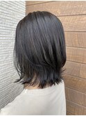外ハネボブ 艶カラー