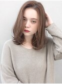 レイヤーミディ 伸ばしかけヘア