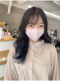 【Merci☆Nana】韓国っぽいNavyグラデーションカラー♪
