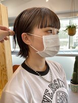 アンドチル 渋谷(AND CHILL)&nbsp;ワイドバング×レイヤーミニボブ/カジュアルボブ/AND CHILL渋谷