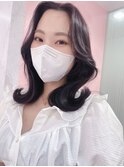 《ha38》顔周りレイヤーくびれミディ小顔前髪ワンホン2wayバング